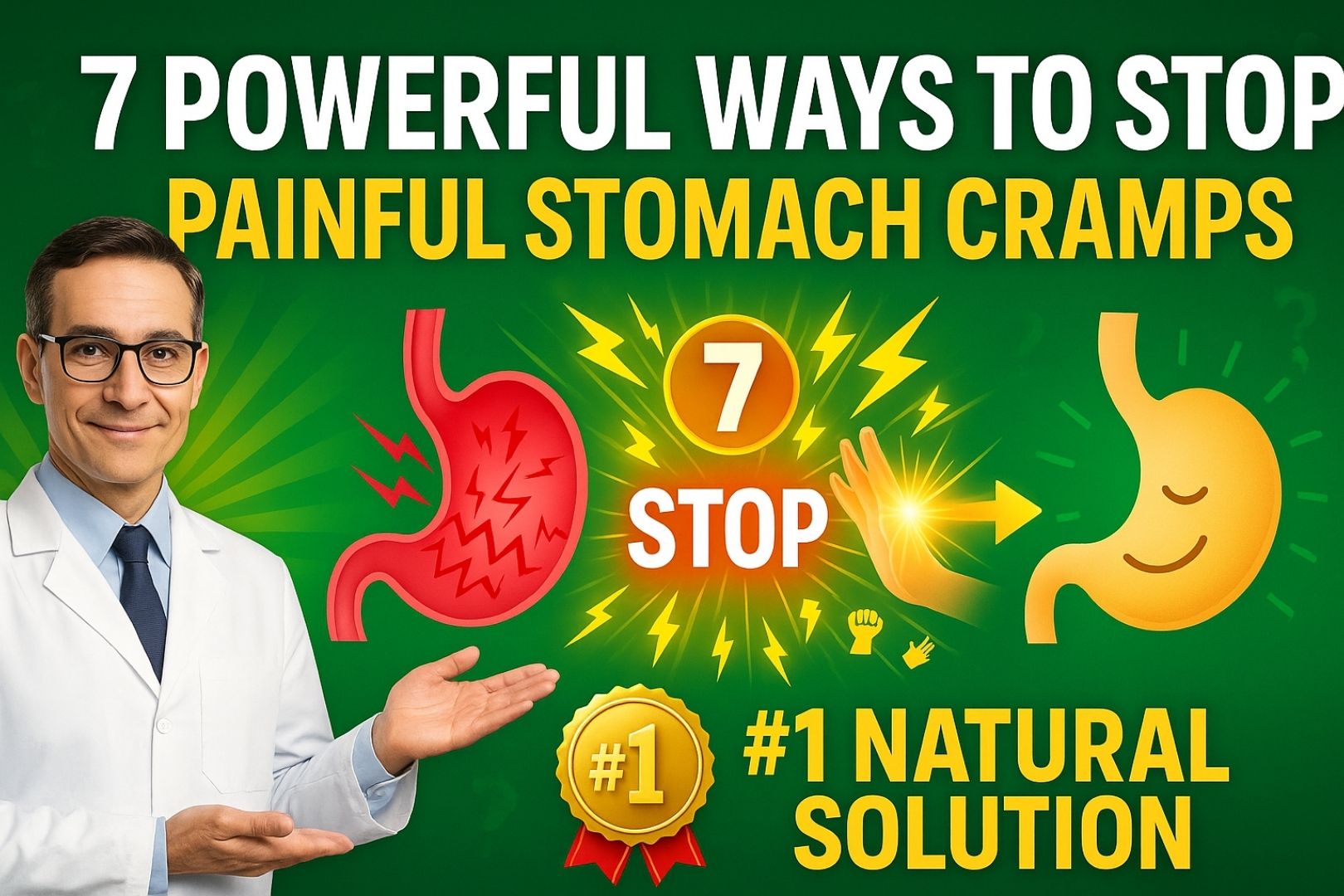 7 Powerful Ways to Stop Painful Stomach Cramps – #1 Natural Solution