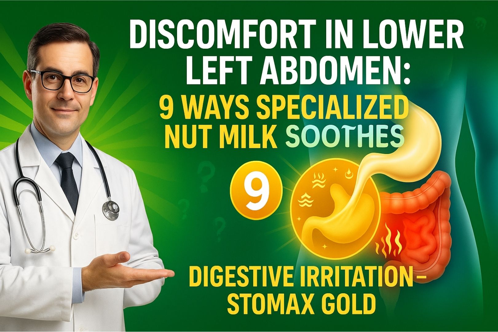 Discomfort in Lower Left Abdomen: 9 Ways Specialized Nut Milk Soothes Digestive Irritation – Stomax Gold
