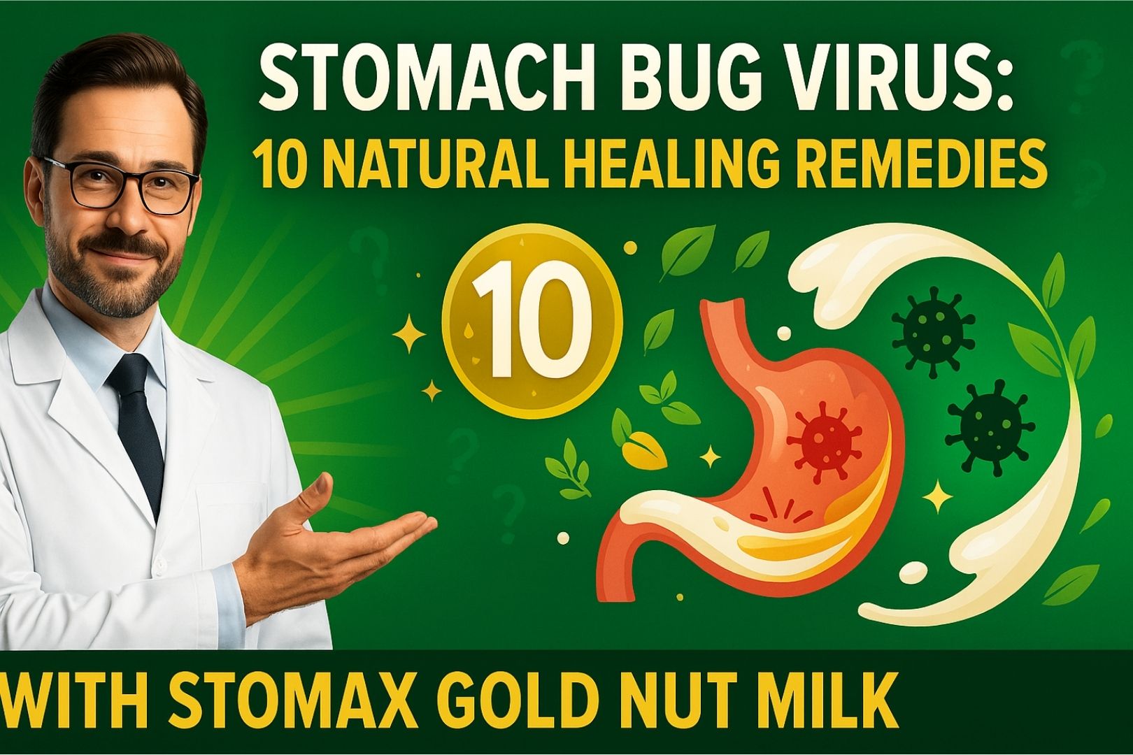 Stomach Bug Virus: 10 Natural Healing Remedies with Stomax Gold Nut Milk