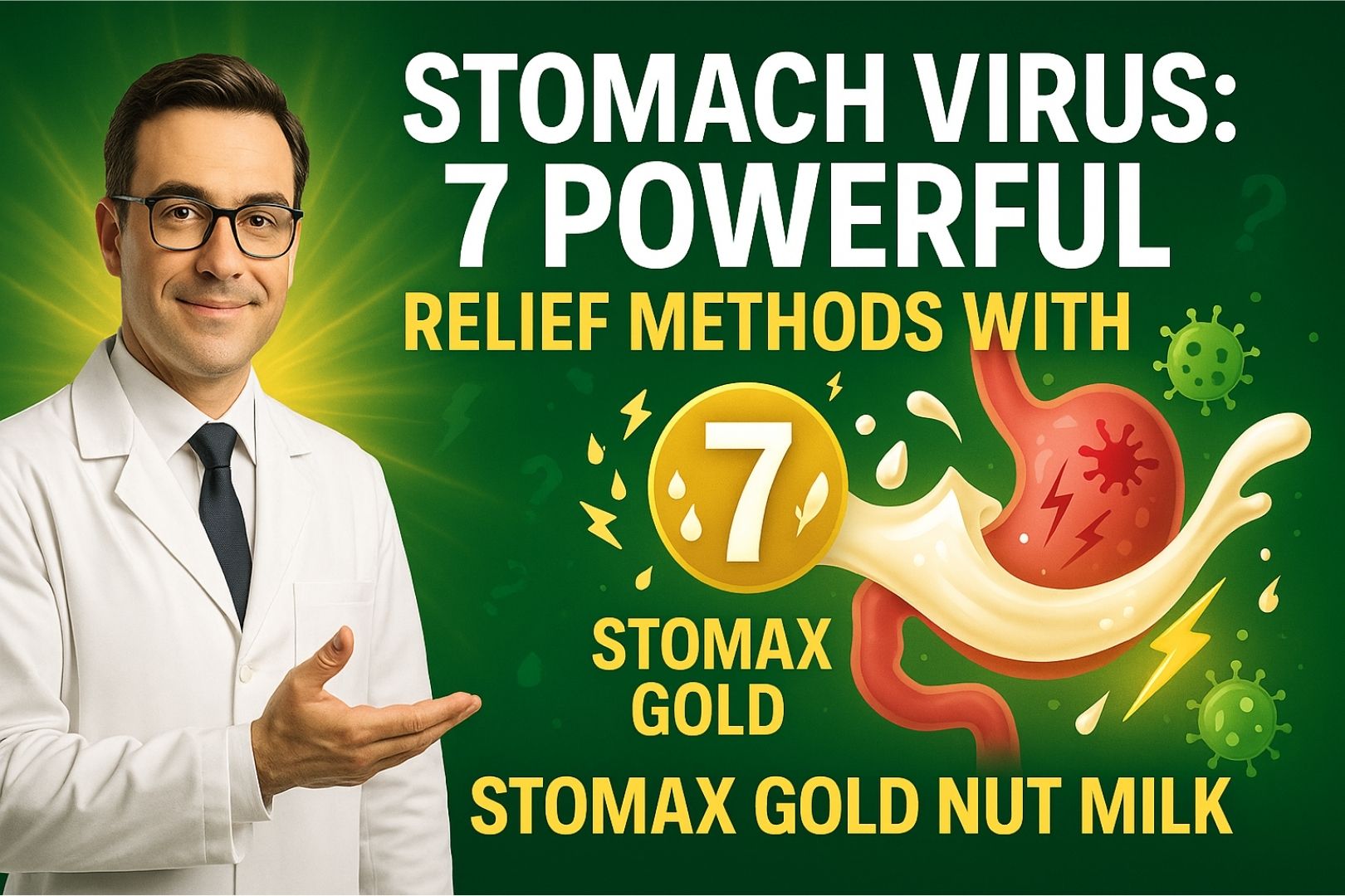 Stomach Virus: 7 Powerful Relief Methods With Stomax Gold Nut Milk