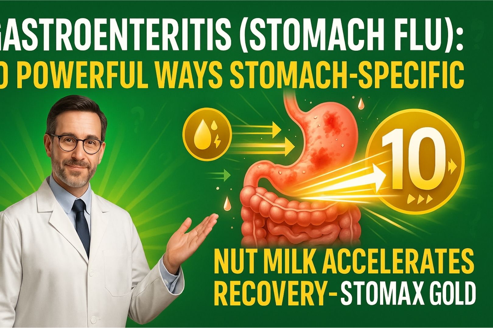Gastroenteritis (Stomach Flu): 10 Powerful Ways Stomach-Specific Nut Milk Accelerates Recovery – Stomax Gold